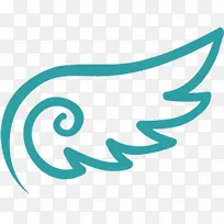 绿色简笔画翅膀毕业-空若网 绿色简笔画翅膀毕业-空若网