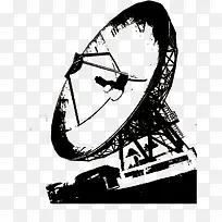 手绘电视卫星-空若网 手绘电视卫星-空若网