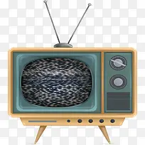 黑白色雪花复古电视-空若网 黑白色雪花复古电视-空若网