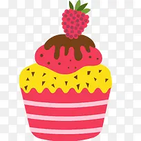 彩色小蛋糕卡通插画-空若网 彩色小蛋糕卡通插画-空若网