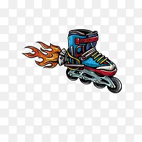 手绘轮滑鞋-空若网 手绘轮滑鞋-空若网