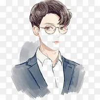 水彩男生-空若网 水彩男生-空若网