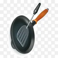 手绘锅铲平底锅餐具-空若网 手绘锅铲平底锅餐具-空若网