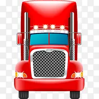 红色卡车PNG矢量素材-空若网 红色卡车PNG矢量素材-空若网