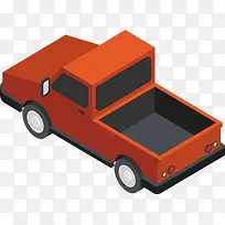 立体红色卡车设计-空若网 立体红色卡车设计-空若网