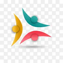 矢量三人LOGO-空若网 矢量三人LOGO-空若网