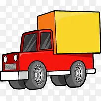 矢量卡通大卡车-空若网 矢量卡通大卡车-空若网