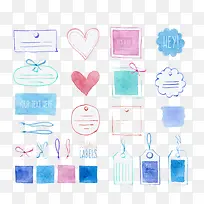 水彩丝带-空若网 水彩丝带-空若网