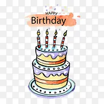 彩绘生日派对矢量图-空若网 彩绘生日派对矢量图-空若网