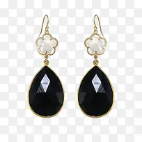 黑色耳坠-空若网 黑色耳坠-空若网