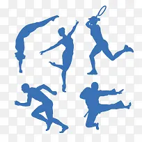 蓝色运动免抠下载-空若网 蓝色运动免抠下载-空若网