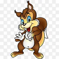 兴奋开心的松鼠-空若网 兴奋开心的松鼠-空若网