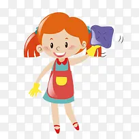 擦玻璃的小女孩-空若网 擦玻璃的小女孩-空若网