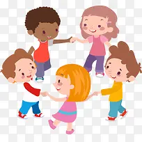 六一儿童节主题手牵手玩游戏-空若网 六一儿童节主题手牵手玩游戏-空若网