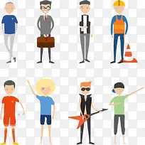 扁平化商务人士-空若网 扁平化商务人士-空若网