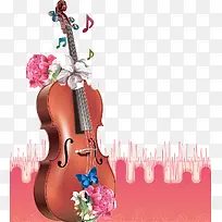 手绘大提琴-空若网 手绘大提琴-空若网