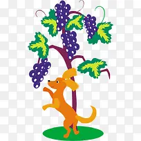 手绘葡萄树-空若网 手绘葡萄树-空若网