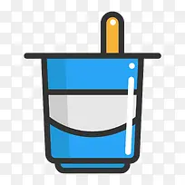 扁平化酸奶PNG下载-空若网 扁平化酸奶PNG下载-空若网