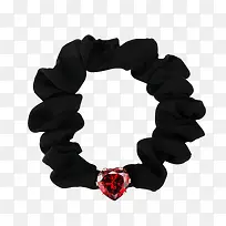 粉宝石发圈扎发皮筋-空若网 粉宝石发圈扎发皮筋-空若网