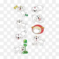 简笔画狗狗-空若网 简笔画狗狗-空若网