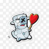 卡通搞怪小动物矢量素材-空若网 卡通搞怪小动物矢量素材-空若网