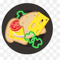 卡通创意早餐食物-空若网 卡通创意早餐食物-空若网