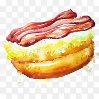 水彩食物矢量图-空若网 水彩食物矢量图-空若网