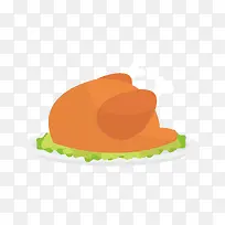 美味全鸡食物矢量图-空若网 美味全鸡食物矢量图-空若网