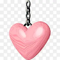 粉色锁链爱心-空若网 粉色锁链爱心-空若网