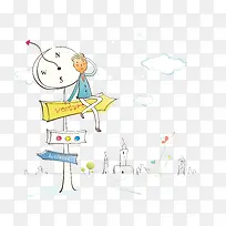 矢量路标素材-空若网 矢量路标素材-空若网