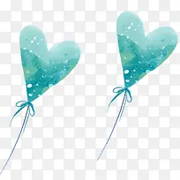 卡通简笔画蓝色手绘气球-空若网 卡通简笔画蓝色手绘气球-空若网