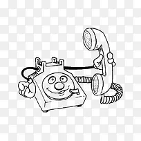 卡通简笔画电话符号-空若网 卡通简笔画电话符号-空若网