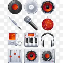 音乐主题元素矢量-空若网 音乐主题元素矢量-空若网