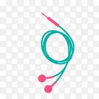 矢量卡通简洁扁平化耳机-空若网 矢量卡通简洁扁平化耳机-空若网