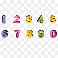 彩色数字标-空若网 彩色数字标-空若网