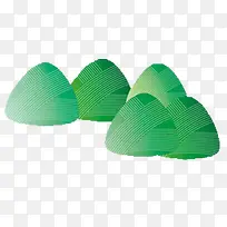 手绘卡通绿色粽子-空若网 手绘卡通绿色粽子-空若网