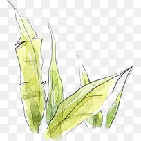 卡通可爱手绘黄叶-空若网 卡通可爱手绘黄叶-空若网