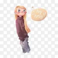 插画人物-空若网 插画人物-空若网