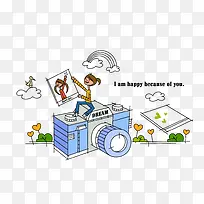 卡通插画-空若网 卡通插画-空若网