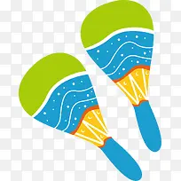 对称风格矢量卡通乐器-空若网 对称风格矢量卡通乐器-空若网