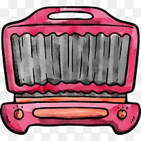 卡通手绘家用电器-空若网 卡通手绘家用电器-空若网