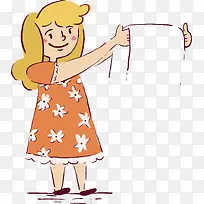 手里拿着盆子的女孩-空若网 手里拿着盆子的女孩-空若网