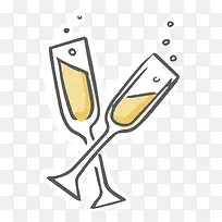 手绘酒杯-空若网 手绘酒杯-空若网