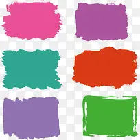 多彩紫色红色绿色油画笔刷-空若网 多彩紫色红色绿色油画笔刷-空若网