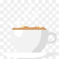 卡通扁平化白色咖啡杯-空若网 卡通扁平化白色咖啡杯-空若网
