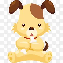 矢量卡通小狗素材图-空若网 矢量卡通小狗素材图-空若网