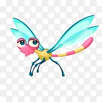 卡通彩色的蜻蜓昆虫设计-空若网 卡通彩色的蜻蜓昆虫设计-空若网