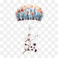 手绘彩色翅膀-空若网 手绘彩色翅膀-空若网