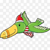 卡通绿色小鸟-空若网 卡通绿色小鸟-空若网