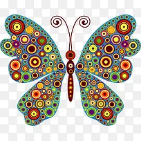 卡通多彩蝴蝶-空若网 卡通多彩蝴蝶-空若网